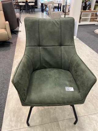 Fauteuil Don, microvezel groen